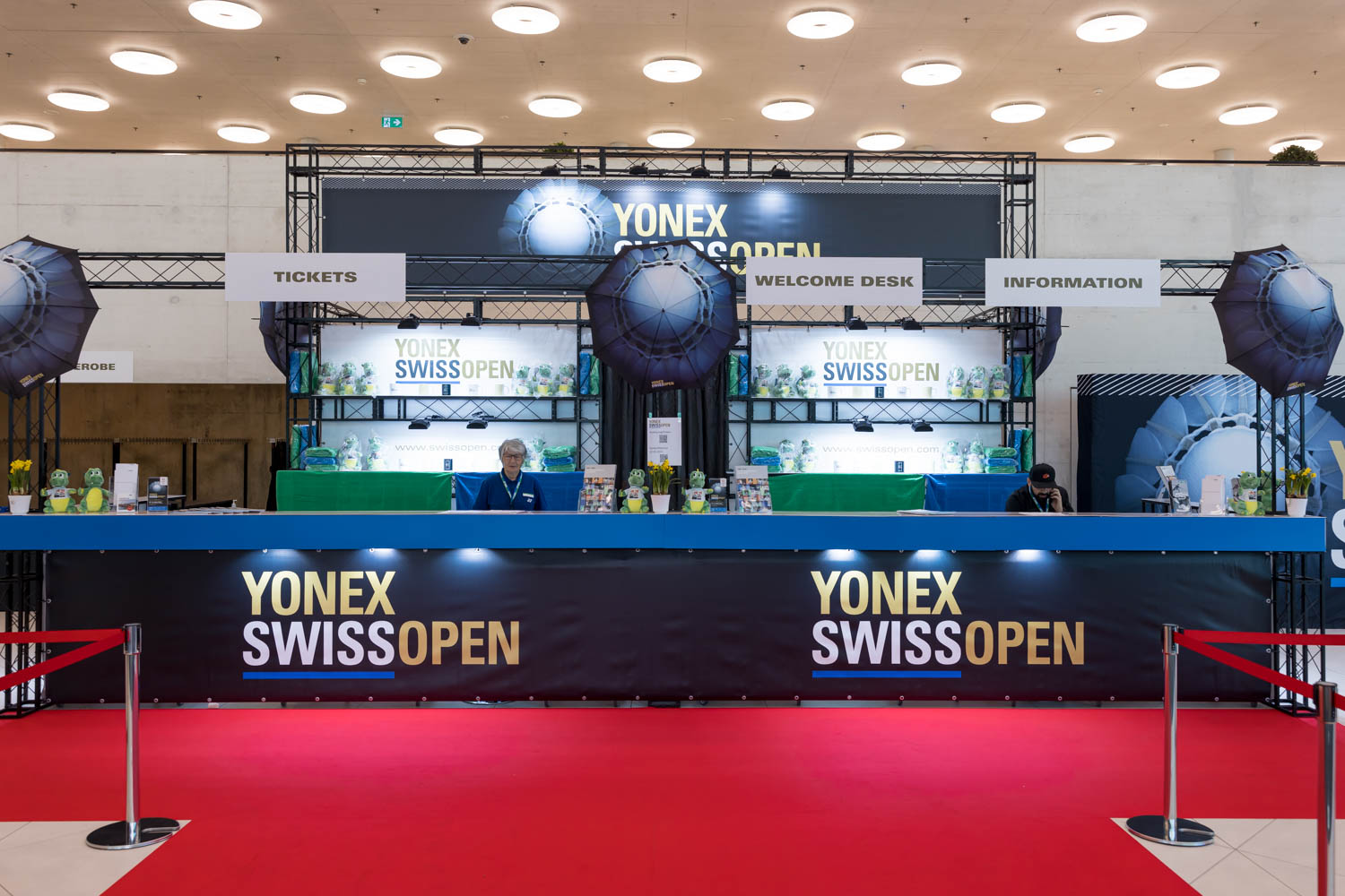 Soon the badminton festival will start in the Joggeli Hall Swissopen